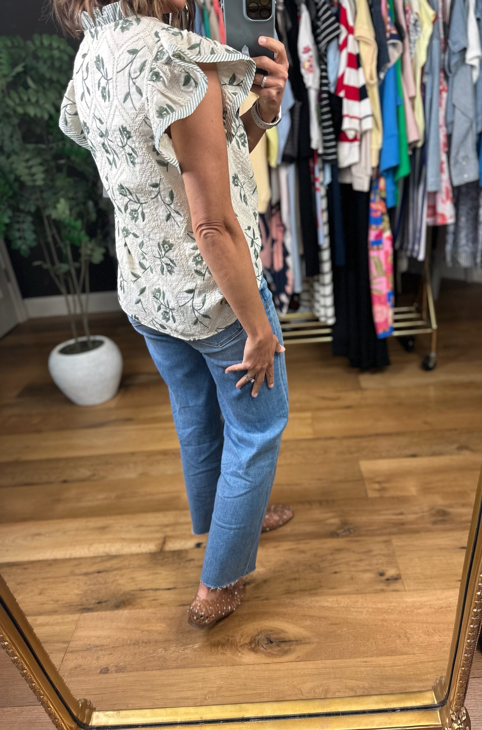 Made For Love Flutter Sleeve Top-Short Sleeves-She & Sky-Anna Kaytes Boutique, Women's Fashion Boutique in Grinnell, Iowa