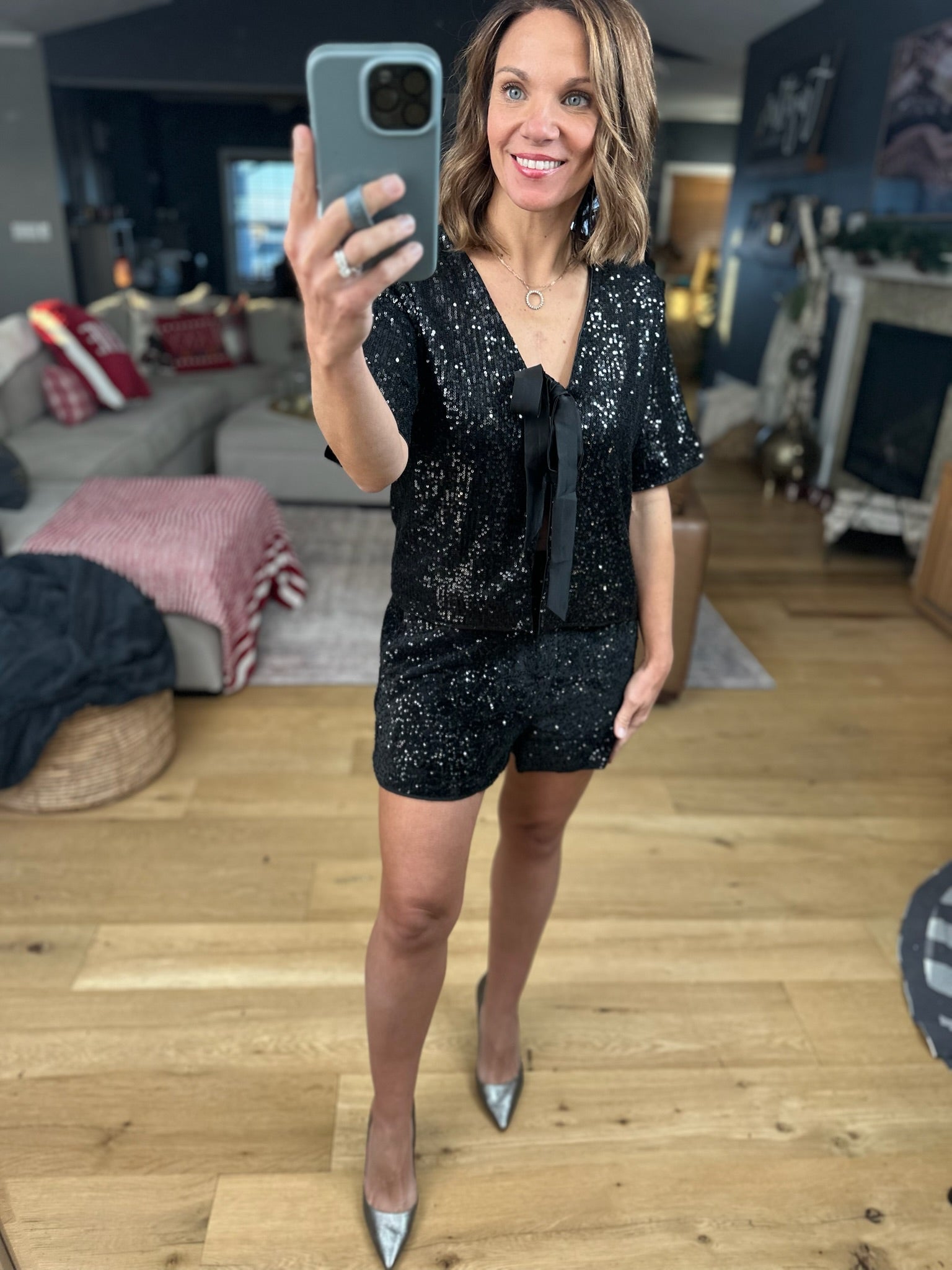 A New Me Sequin 2-Piece Set-Dresses-Wishlist-Anna Kaytes Boutique, Women's Fashion Boutique in Grinnell, Iowa