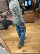 Always About It Ribbed Striped Snap-Detail Long Sleeve-Long Sleeves-Doe & Rae-Anna Kaytes Boutique, Women's Fashion Boutique in Grinnell, Iowa