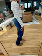 Just That Way Textured Long Sleeve Top-Hem & Thread-Anna Kaytes Boutique, Women's Fashion Boutique in Grinnell, Iowa