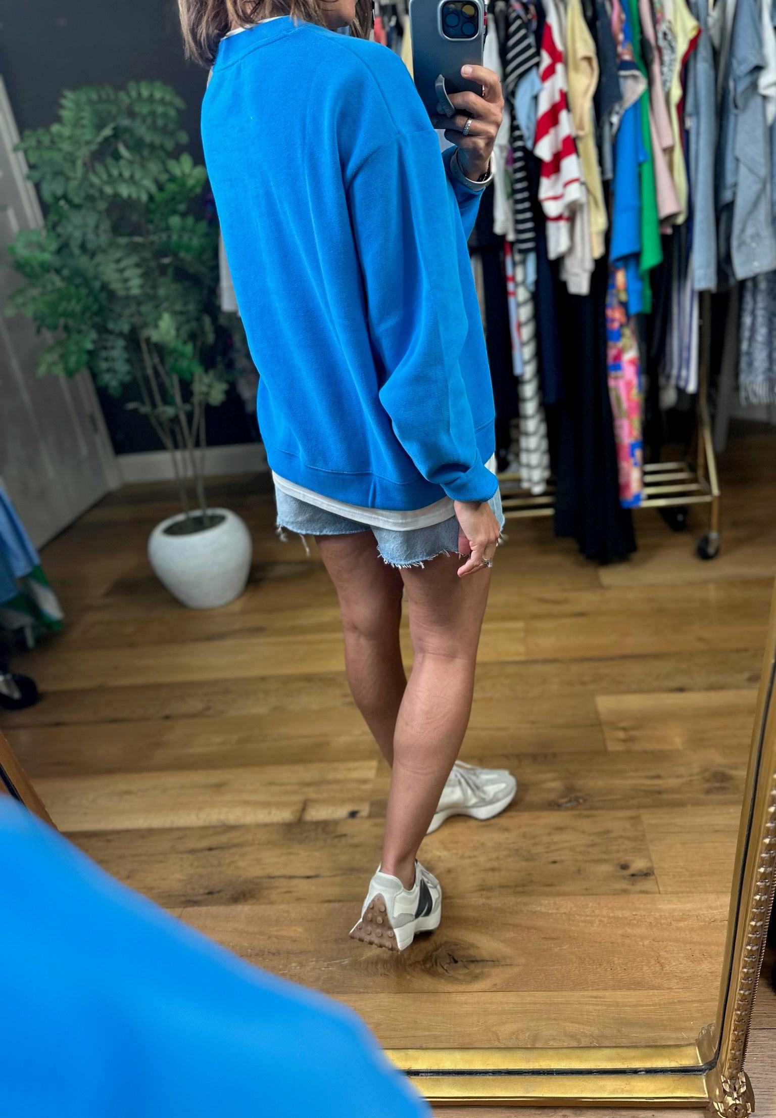 Be Right Back Faux-Layered Crewneck Sweatshirt-Sweaters-By Together-Anna Kaytes Boutique, Women's Fashion Boutique in Grinnell, Iowa