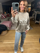 Wild West Crew Sweatshirt-Sweaters-Blu Pepper-Anna Kaytes Boutique, Women's Fashion Boutique in Grinnell, Iowa