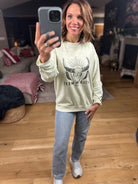 Wild West Crew Sweatshirt-Sweaters-Blu Pepper-Anna Kaytes Boutique, Women's Fashion Boutique in Grinnell, Iowa