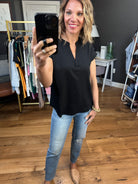 Moving Mountains V-Neck Top - Multiple Options-Short Sleeves-Blu Pepper TB8456-Anna Kaytes Boutique, Women's Fashion Boutique in Grinnell, Iowa