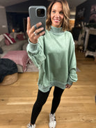 Work This Out Mock-Neck Washed Pullover-sweater-Bucketlist-Anna Kaytes Boutique, Women's Fashion Boutique in Grinnell, Iowa