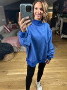 Work This Out Mock-Neck Washed Pullover-sweater-Bucketlist-Anna Kaytes Boutique, Women's Fashion Boutique in Grinnell, Iowa