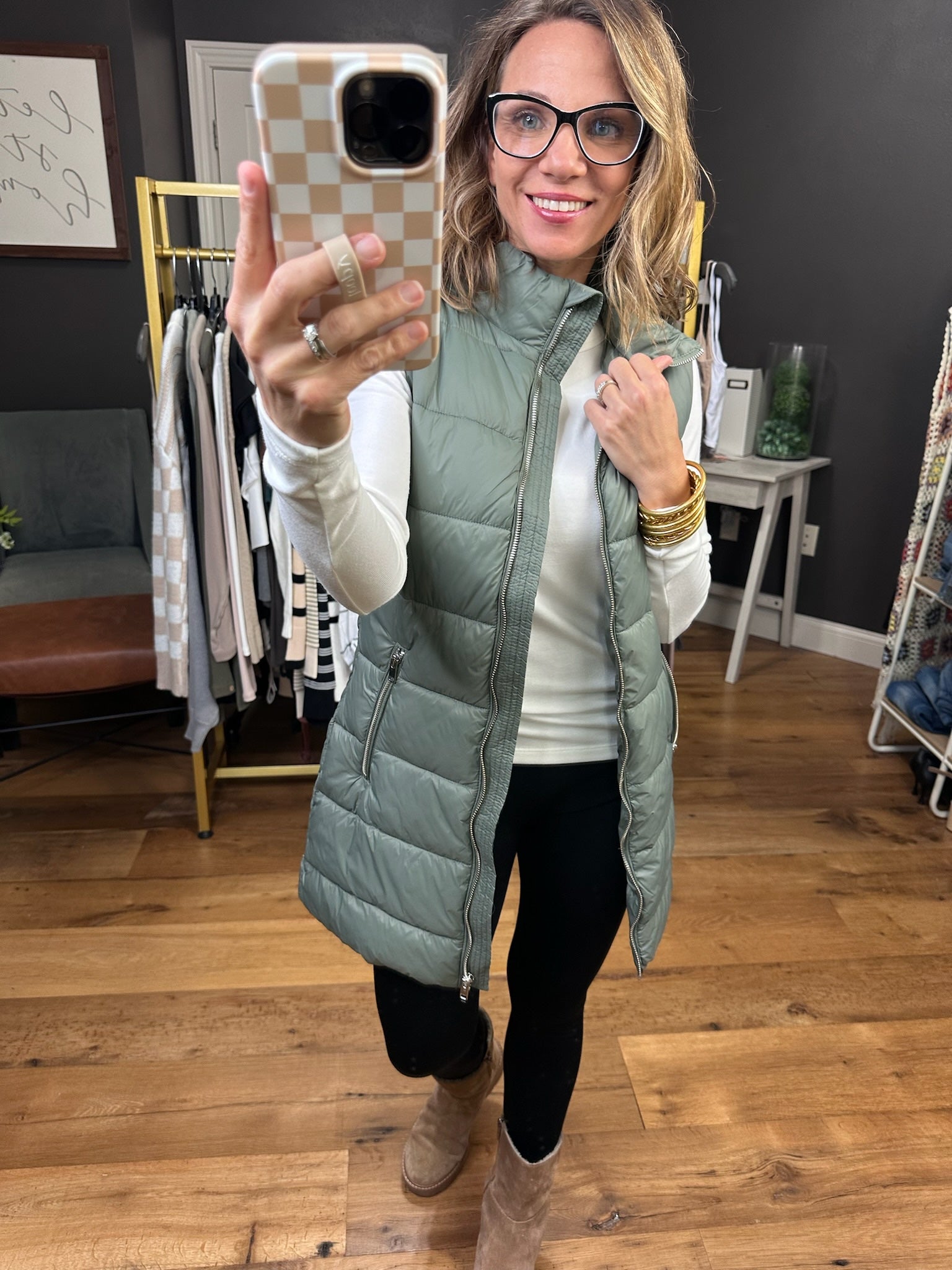 The Jordan Midi Puffer Vest - Multiple Options-Love Tree-Anna Kaytes Boutique, Women's Fashion Boutique in Grinnell, Iowa