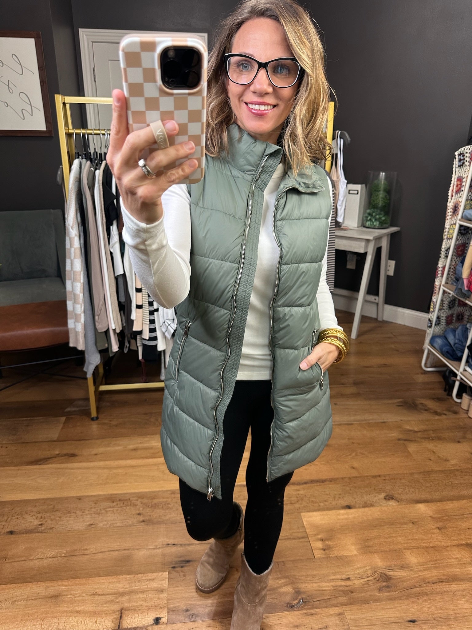 The Jordan Midi Puffer Vest - Multiple Options-Love Tree-Anna Kaytes Boutique, Women's Fashion Boutique in Grinnell, Iowa