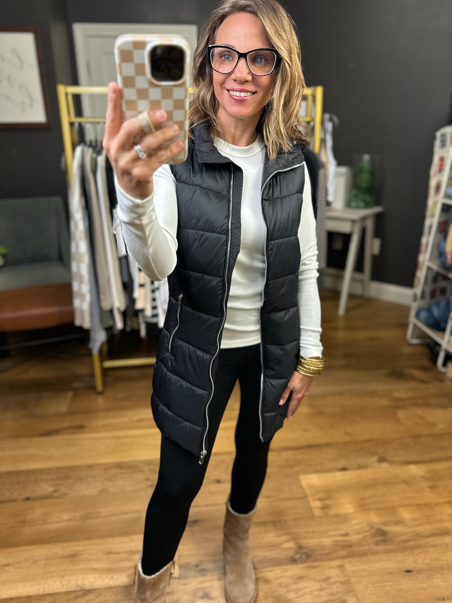 The Jordan Midi Puffer Vest - Multiple Options-Love Tree-Anna Kaytes Boutique, Women's Fashion Boutique in Grinnell, Iowa