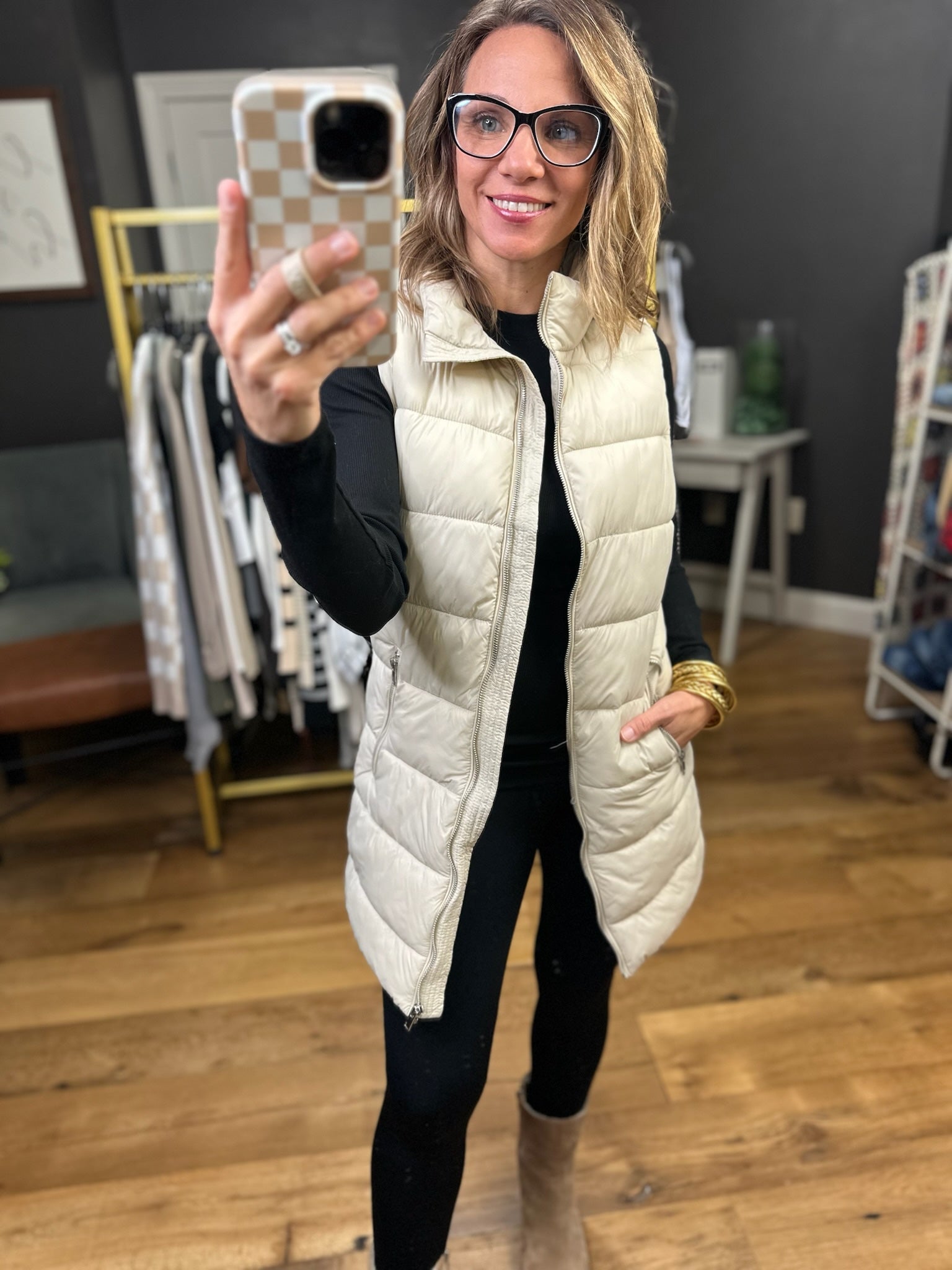 The Jordan Midi Puffer Vest - Multiple Options-Love Tree-Anna Kaytes Boutique, Women's Fashion Boutique in Grinnell, Iowa