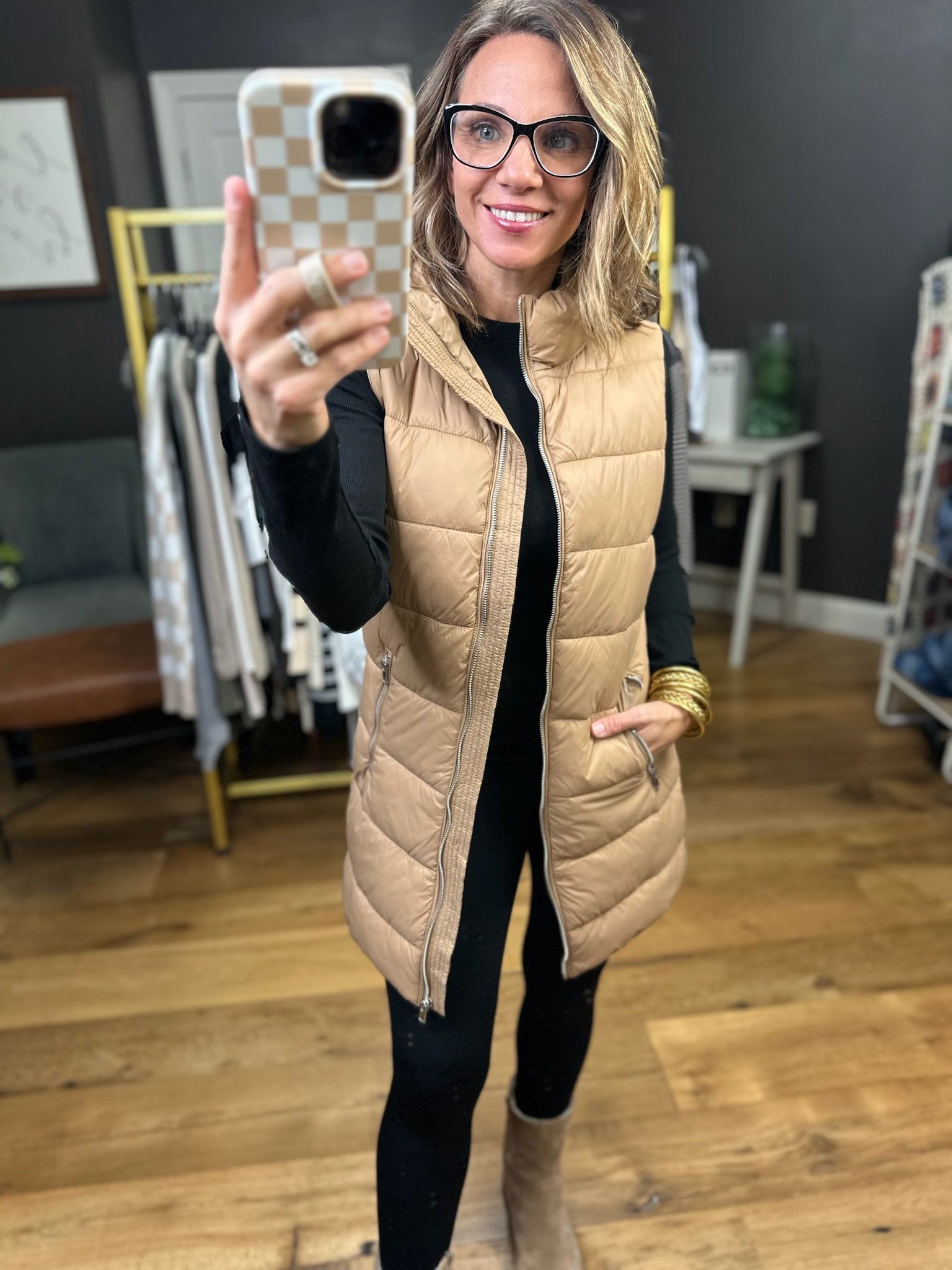 The Jordan Midi Puffer Vest - Multiple Options-Love Tree-Anna Kaytes Boutique, Women's Fashion Boutique in Grinnell, Iowa