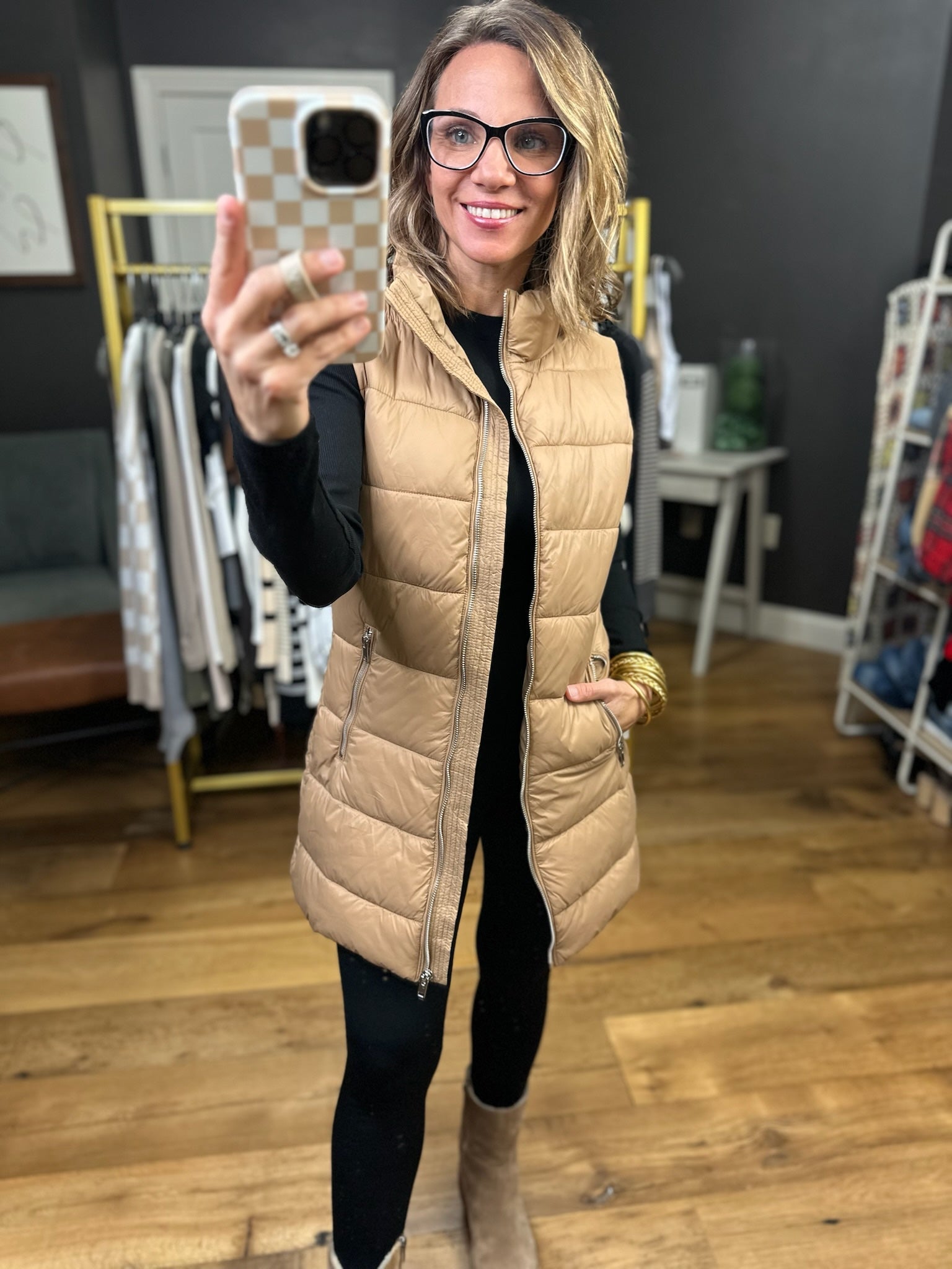 The Jordan Midi Puffer Vest - Multiple Options-Love Tree-Anna Kaytes Boutique, Women's Fashion Boutique in Grinnell, Iowa