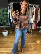 More Than A Feeling Cropped Crewneck-Sweaters-ee:some-Anna Kaytes Boutique, Women's Fashion Boutique in Grinnell, Iowa