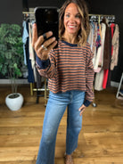 More Than A Feeling Cropped Crewneck-Sweaters-ee:some-Anna Kaytes Boutique, Women's Fashion Boutique in Grinnell, Iowa
