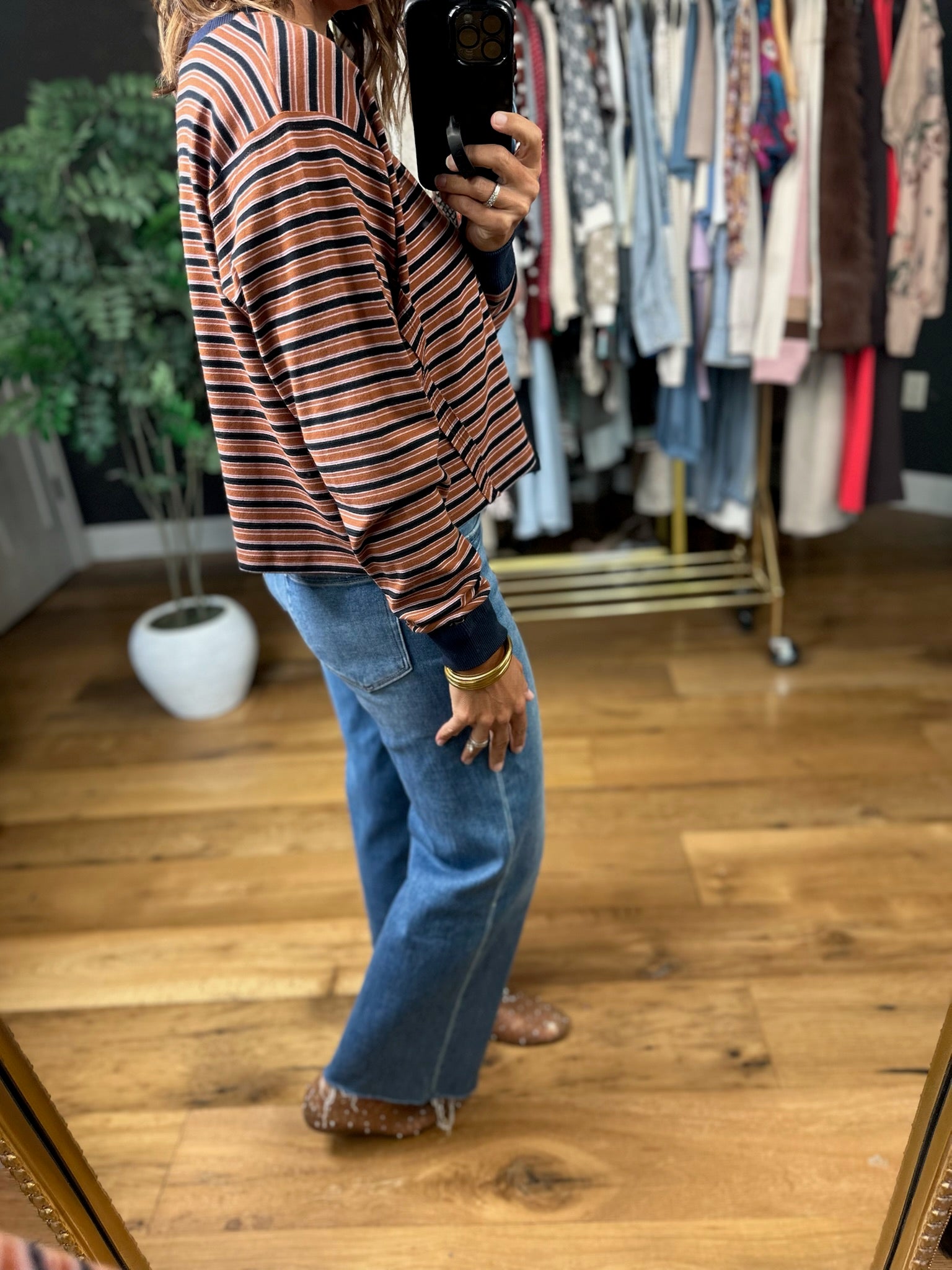 More Than A Feeling Cropped Crewneck-Sweaters-ee:some-Anna Kaytes Boutique, Women's Fashion Boutique in Grinnell, Iowa