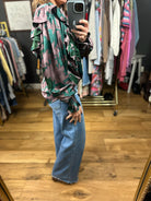 Garden Party Floral Top-Long Sleeves-Entro-Anna Kaytes Boutique, Women's Fashion Boutique in Grinnell, Iowa