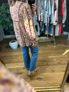 Fresh In Fall Patterned Top-Long Sleeves-Umgee-Anna Kaytes Boutique, Women's Fashion Boutique in Grinnell, Iowa