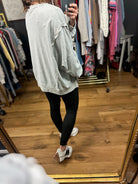 On A Roll Slit-Hem Crew-Sweaters-Easel-Anna Kaytes Boutique, Women's Fashion Boutique in Grinnell, Iowa