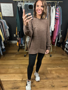 Home Stretch Hi-Low Pocket Top-Sweaters-Zenana-Anna Kaytes Boutique, Women's Fashion Boutique in Grinnell, Iowa