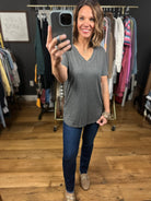 Focus On Me V-Neck Tee-Short Sleeves-Staccato-Anna Kaytes Boutique, Women's Fashion Boutique in Grinnell, Iowa