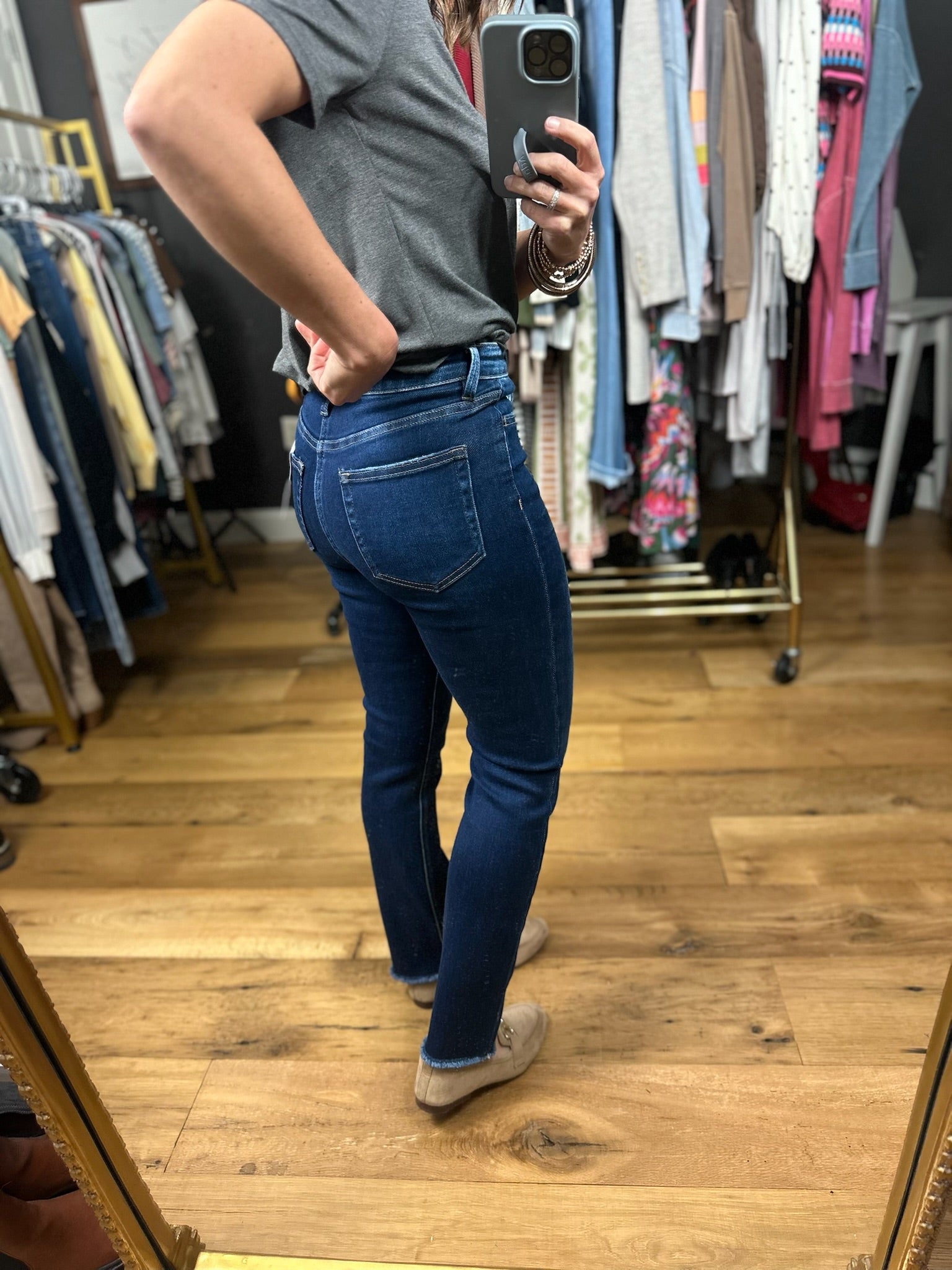 The Kelly High-Rise Slim Straight Denim-Jeans-Vervet-Anna Kaytes Boutique, Women's Fashion Boutique in Grinnell, Iowa