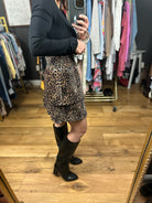 Looks That Way Leopard Print Skirt-Skirts-THML-Anna Kaytes Boutique, Women's Fashion Boutique in Grinnell, Iowa