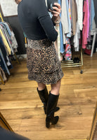 Looks That Way Leopard Print Skirt-Skirts-THML-Anna Kaytes Boutique, Women's Fashion Boutique in Grinnell, Iowa