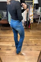 The Sloan High-Rise Flare-Jeans-Olivaceous-Anna Kaytes Boutique, Women's Fashion Boutique in Grinnell, Iowa