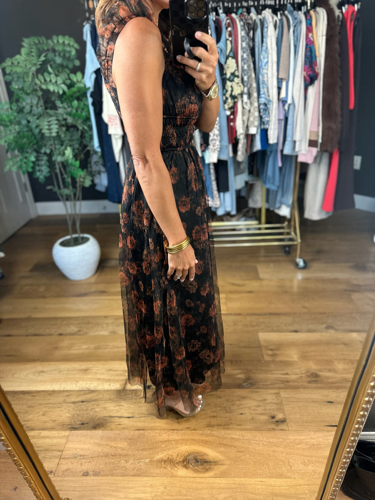 Hopeful Heart Floral Dress-Dresses-Blu Pepper-Anna Kaytes Boutique, Women's Fashion Boutique in Grinnell, Iowa