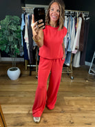 Your Everywhere Wide-Leg Pant Two-Piece Set-Two Piece Set-Skies Are Blue-Anna Kaytes Boutique, Women's Fashion Boutique in Grinnell, Iowa
