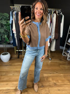 Would You Know Trimmed Button-Down Cardigan-Short Sleeves-ee:some-Anna Kaytes Boutique, Women's Fashion Boutique in Grinnell, Iowa
