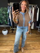 Would You Know Trimmed Button-Down Cardigan-Short Sleeves-ee:some-Anna Kaytes Boutique, Women's Fashion Boutique in Grinnell, Iowa