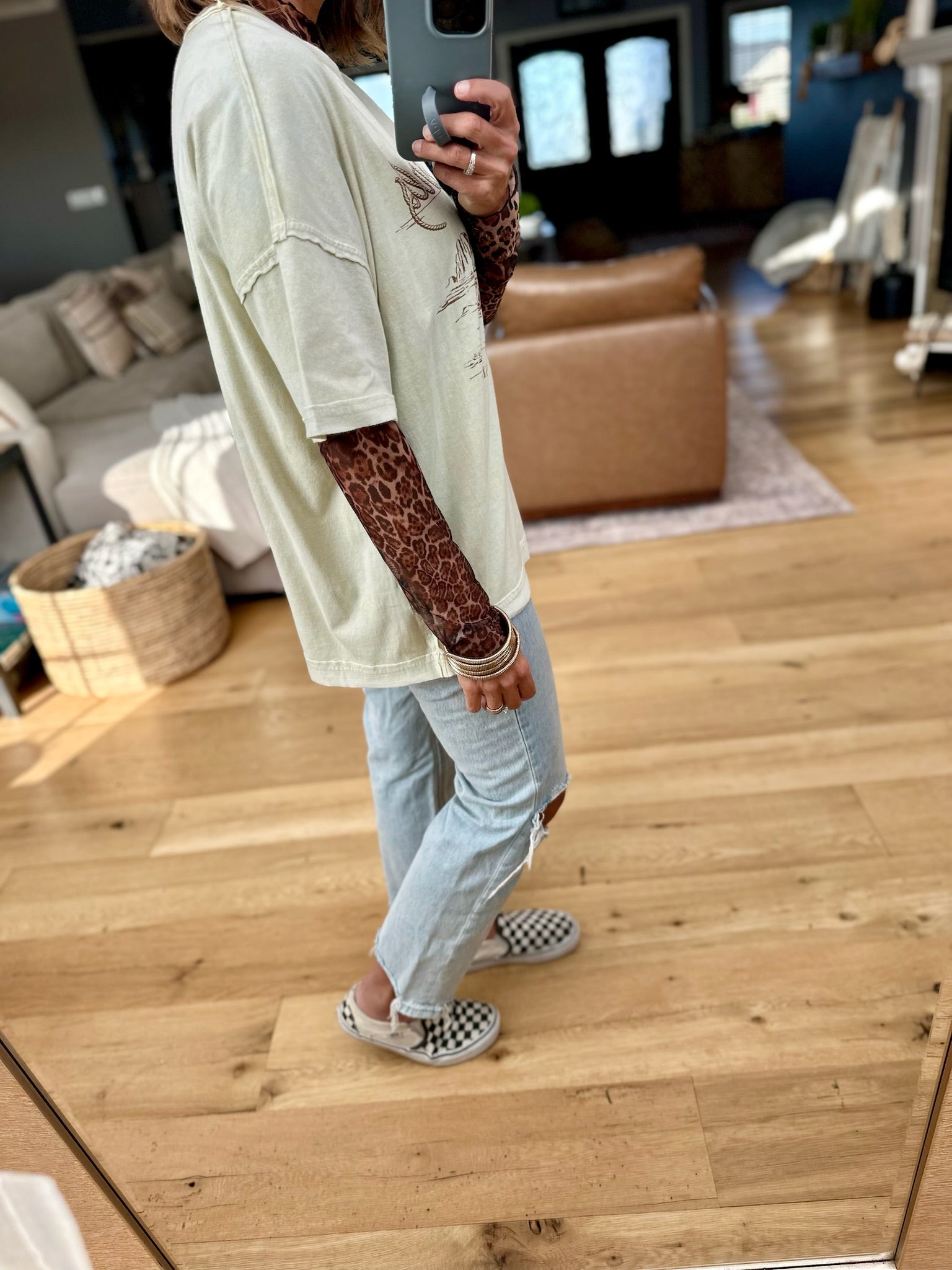 Cowgirl Spirit Graphic Tee-Blu Pepper-Anna Kaytes Boutique, Women's Fashion Boutique in Grinnell, Iowa