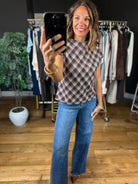 Keep The Faith Plaid Top-Short Sleeves-THML-Anna Kaytes Boutique, Women's Fashion Boutique in Grinnell, Iowa