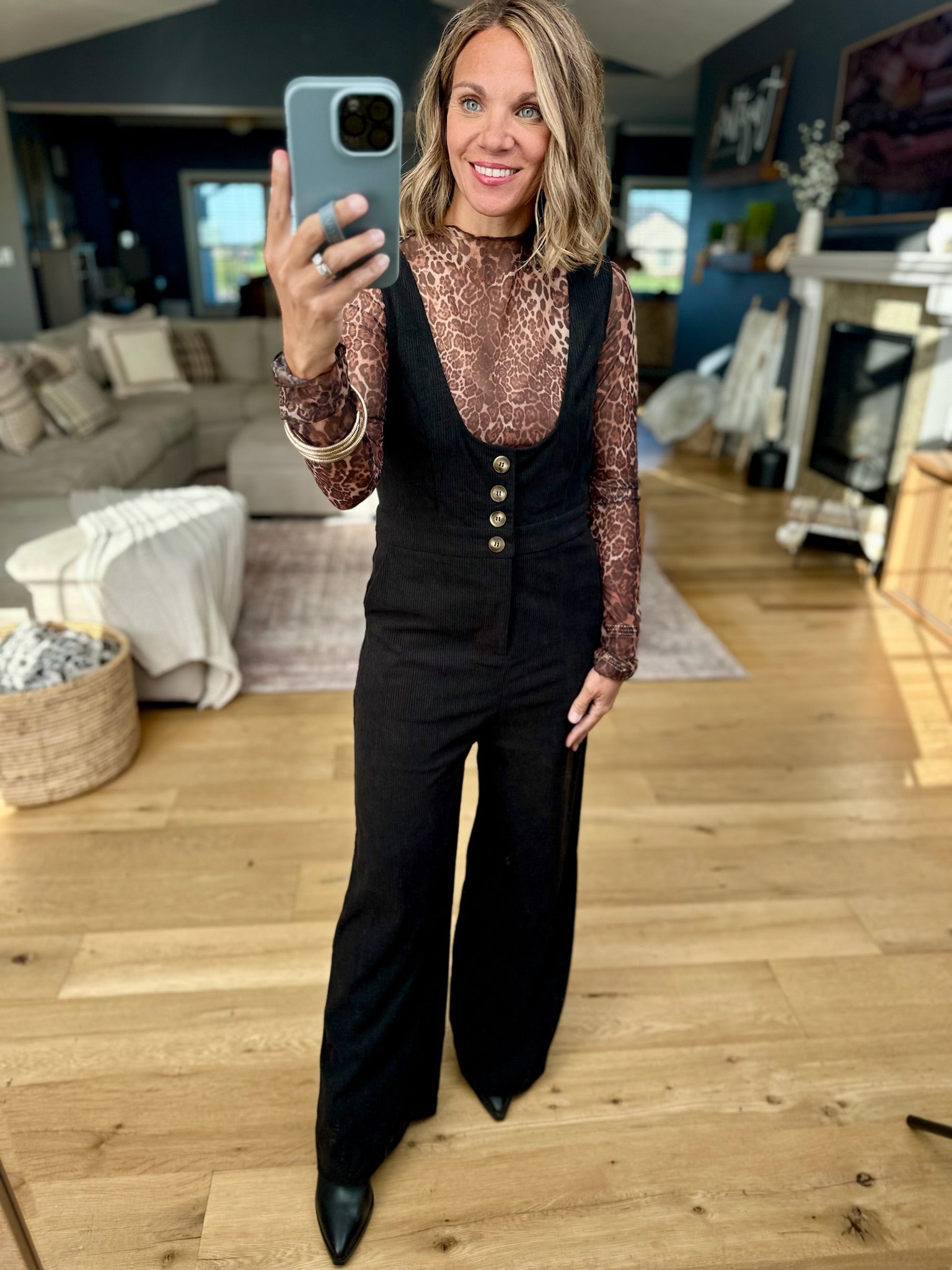 Stand Tall Scoop Neck Corduroy Jumpsuit-Hem & Thread-Anna Kaytes Boutique, Women's Fashion Boutique in Grinnell, Iowa