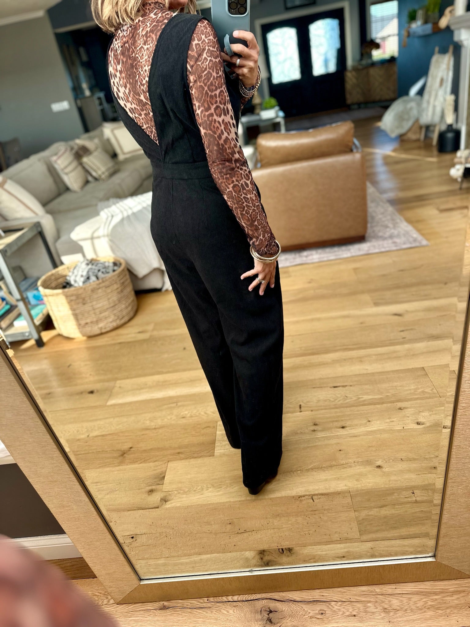 Stand Tall Scoop Neck Corduroy Jumpsuit-Hem & Thread-Anna Kaytes Boutique, Women's Fashion Boutique in Grinnell, Iowa