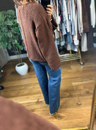 Keeping Score Knit Sweater-Sweaters-POL-Anna Kaytes Boutique, Women's Fashion Boutique in Grinnell, Iowa