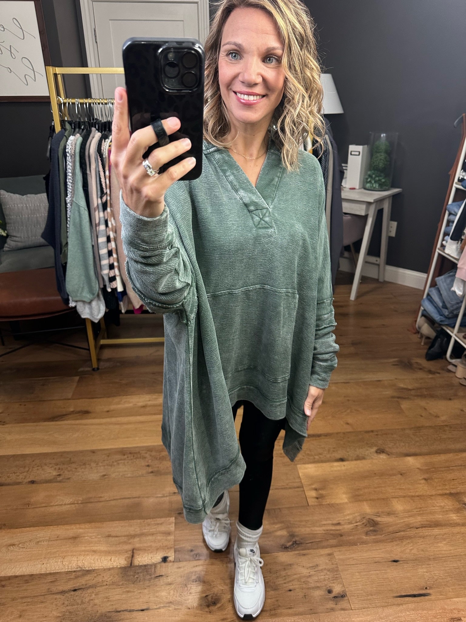 Where It All Started A-Line Oversized Hoodie - Multiple Options-Hoodies-Mono B KT12061-Anna Kaytes Boutique, Women's Fashion Boutique in Grinnell, Iowa