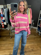 Sweeter Soul Striped Knit Top-Sweaters-Wishlist-Anna Kaytes Boutique, Women's Fashion Boutique in Grinnell, Iowa