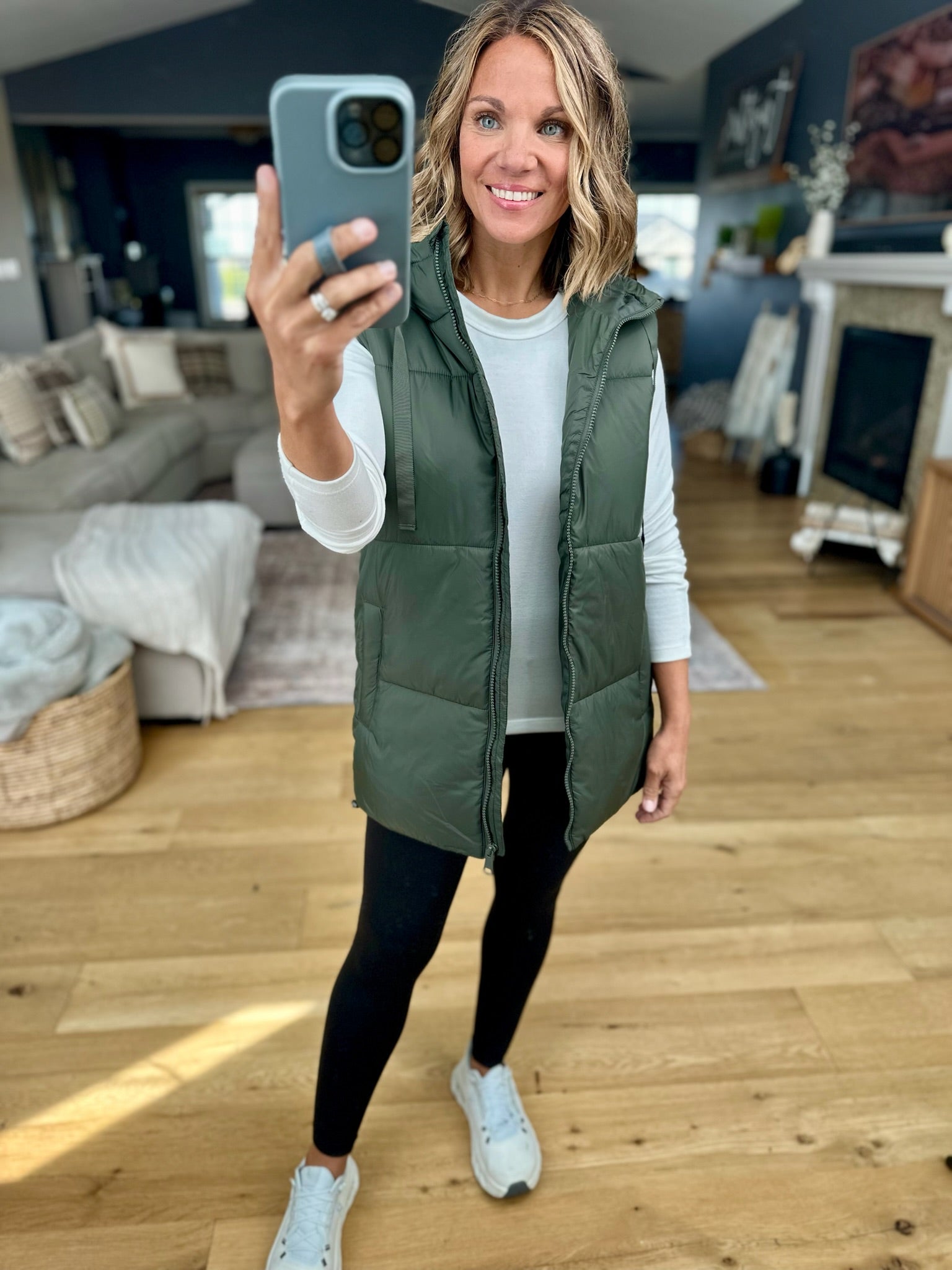 Best Around Hooded Vest-Mono B-Anna Kaytes Boutique, Women's Fashion Boutique in Grinnell, Iowa