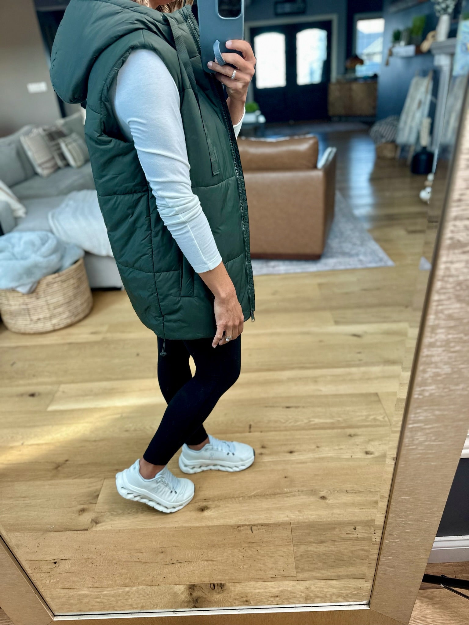 Best Around Hooded Vest-Mono B-Anna Kaytes Boutique, Women's Fashion Boutique in Grinnell, Iowa
