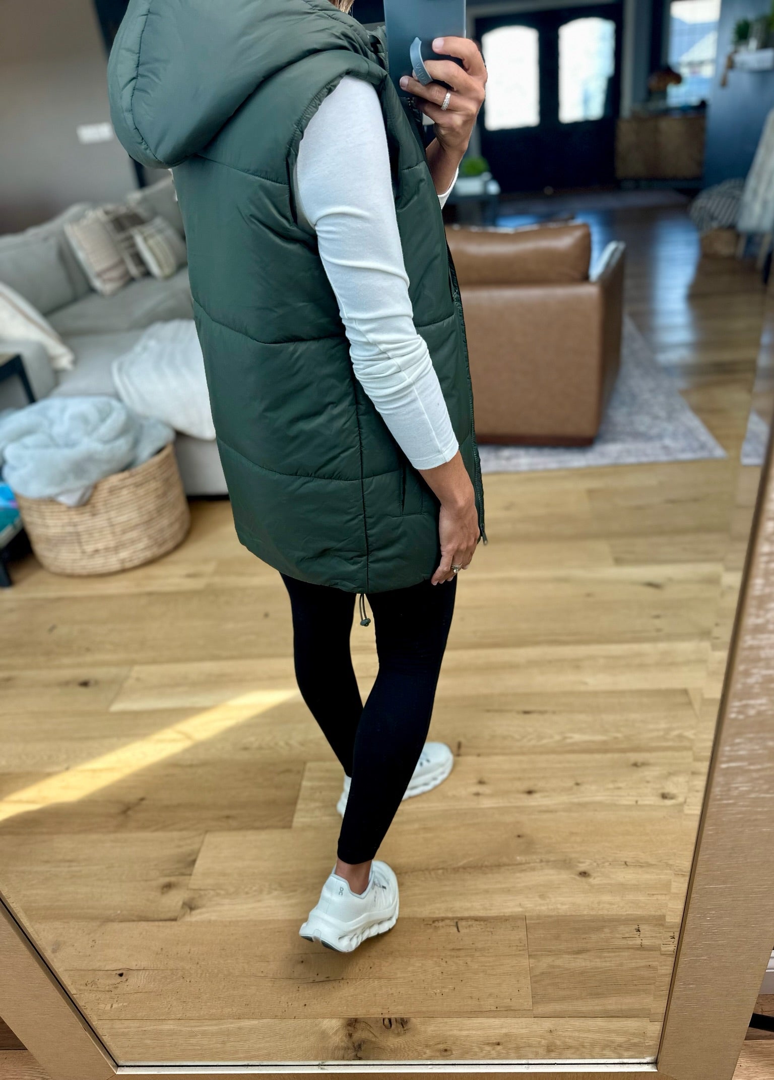 Best Around Hooded Vest-Mono B-Anna Kaytes Boutique, Women's Fashion Boutique in Grinnell, Iowa
