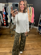 Subtle Statement Ribbed Long Sleeve Top-Long Sleeves-Staccato-Anna Kaytes Boutique, Women's Fashion Boutique in Grinnell, Iowa