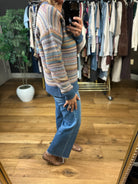Together Again Striped Crew Sweater-Sweaters-Be Cool-Anna Kaytes Boutique, Women's Fashion Boutique in Grinnell, Iowa