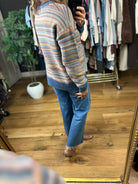 Together Again Striped Crew Sweater-Sweaters-Be Cool-Anna Kaytes Boutique, Women's Fashion Boutique in Grinnell, Iowa