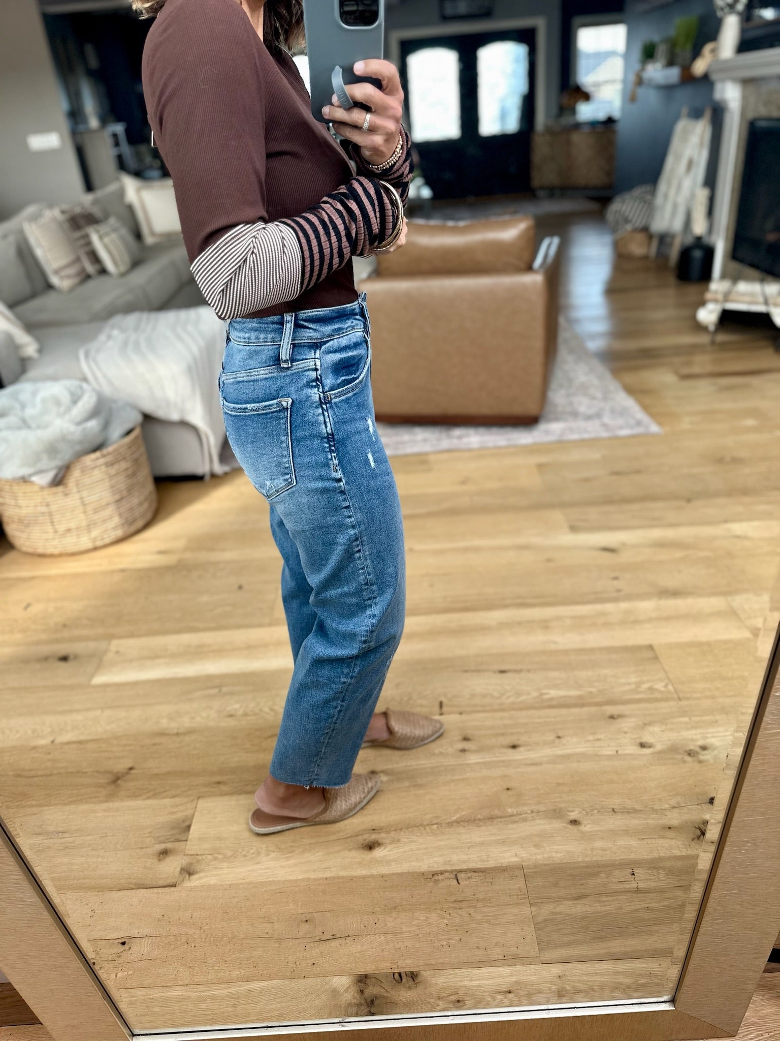 The Brooke High Rise Slim Barrel-Loveret-Anna Kaytes Boutique, Women's Fashion Boutique in Grinnell, Iowa