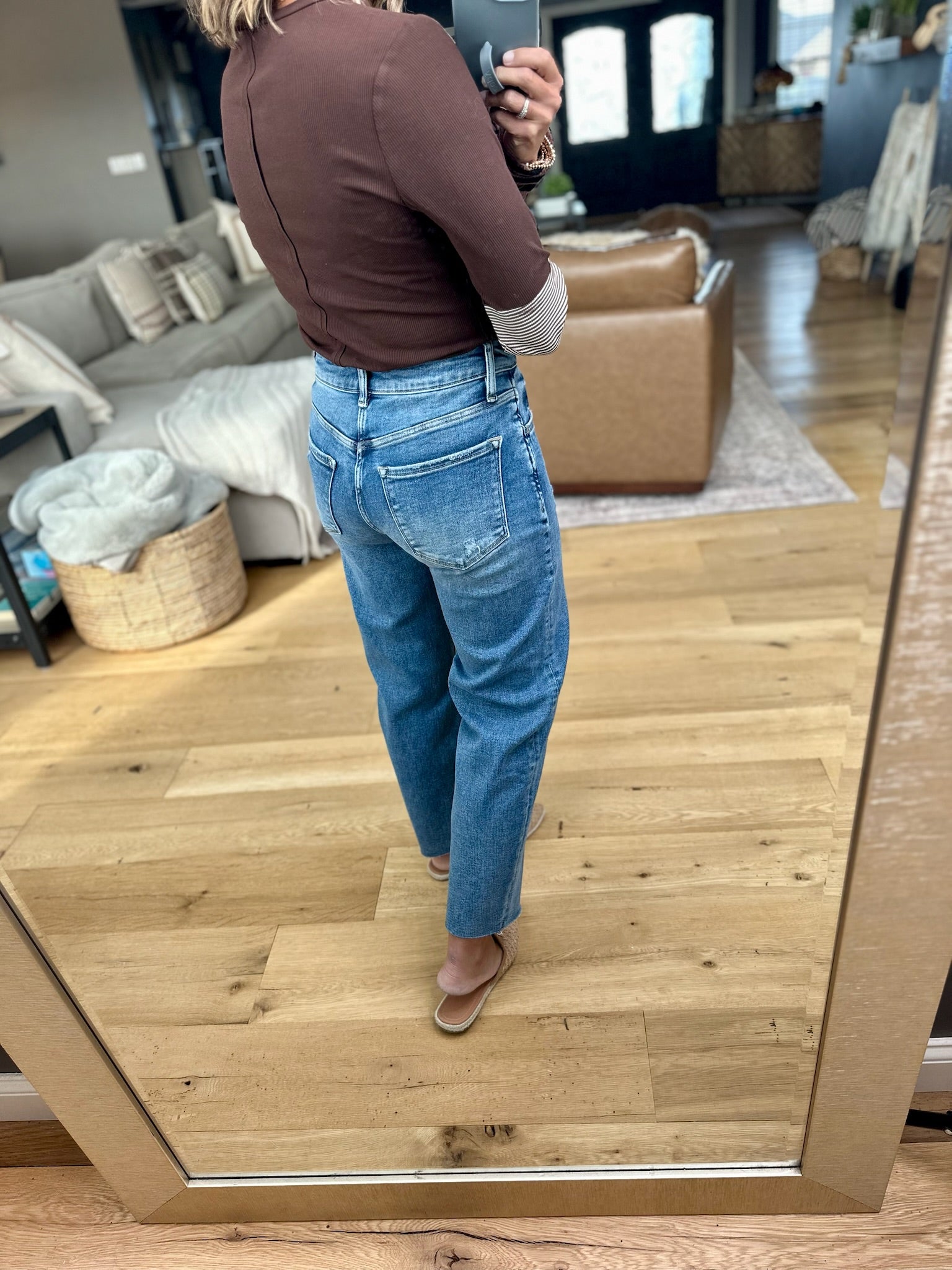 The Brooke High Rise Slim Barrel-Loveret-Anna Kaytes Boutique, Women's Fashion Boutique in Grinnell, Iowa