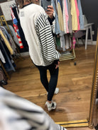 Real Dreams Contrasting Crew-Sweaters-Very J-Anna Kaytes Boutique, Women's Fashion Boutique in Grinnell, Iowa