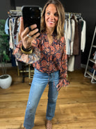 Wander Away Floral Long Sleeve Top-Long Sleeves-Fate-Anna Kaytes Boutique, Women's Fashion Boutique in Grinnell, Iowa