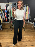 Good Impression Pocket Wide-Leg Pant-Pants-Skies Are Blue-Anna Kaytes Boutique, Women's Fashion Boutique in Grinnell, Iowa